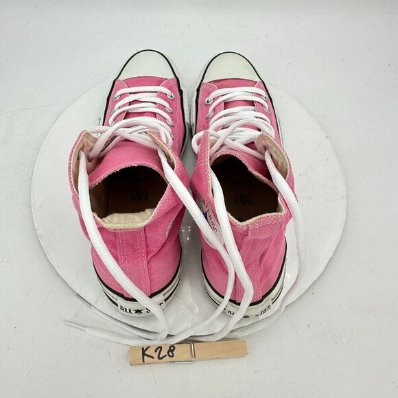 Converse All Star Chuck Taylor Men 8 Women 10 M9006 Pink Canvas Hi Top Shoes - Picture 9 of 11